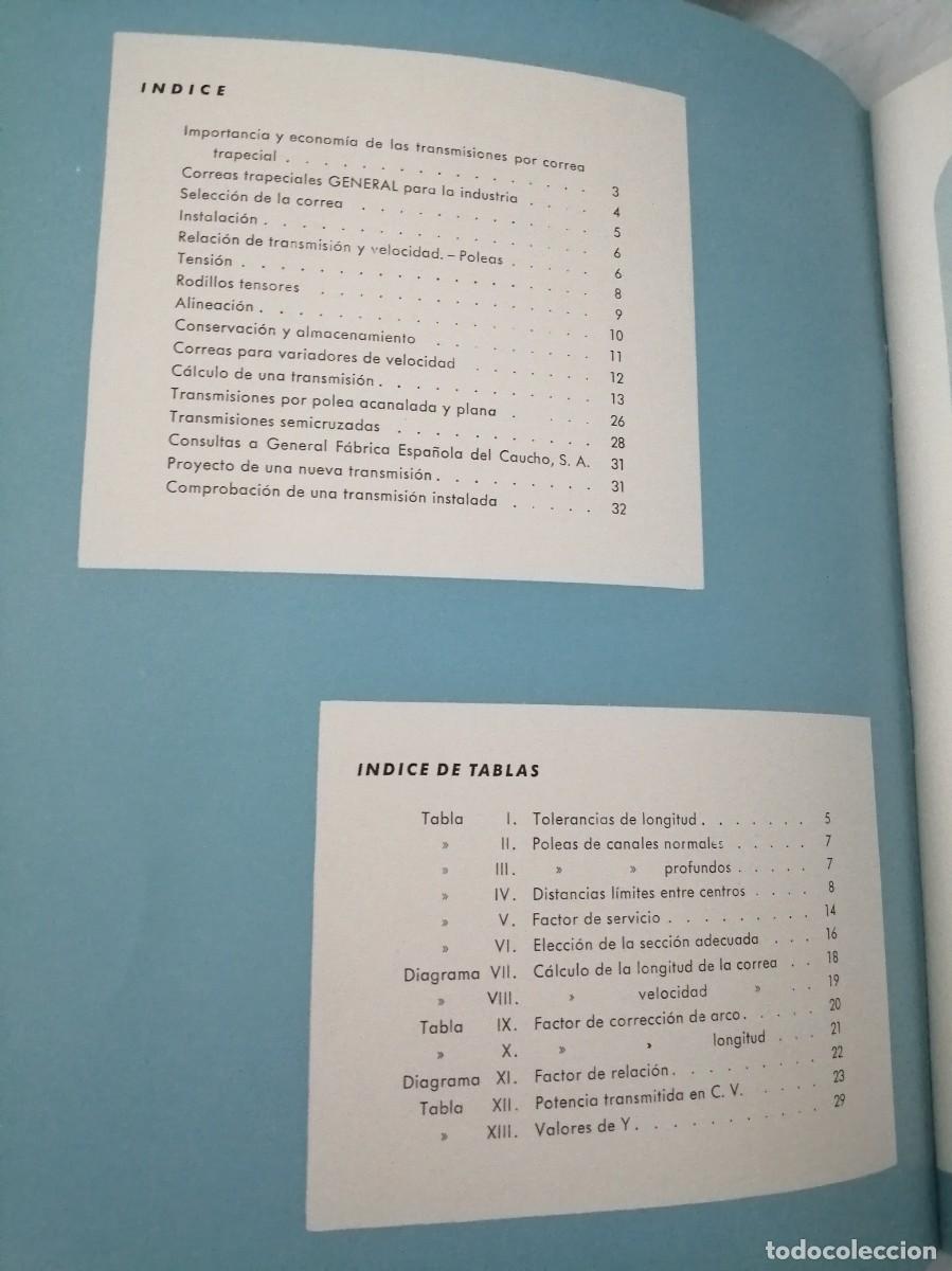 Libros de segunda mano: Neum&aacute;ticos General: Correas Trapeciales Industriales - Foto 4