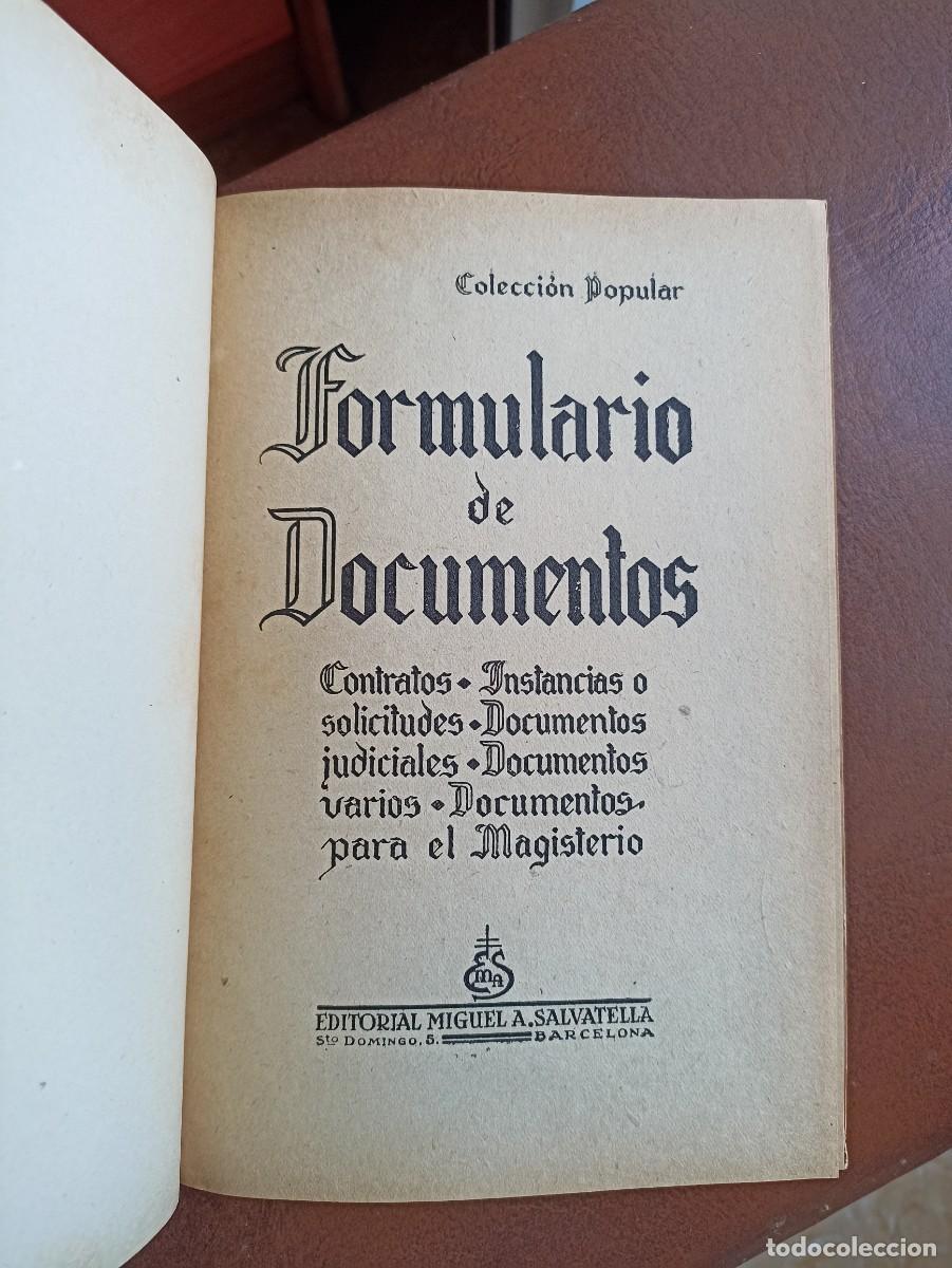 Libros de segunda mano: Formulario de Documentos - Foto 2