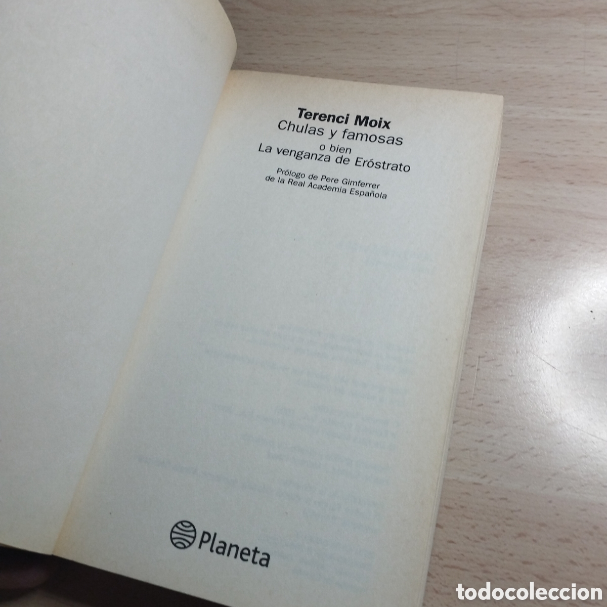 Libros de segunda mano: Chulas y Famosas. Terence Moix. 2001. Planeta - Foto 5