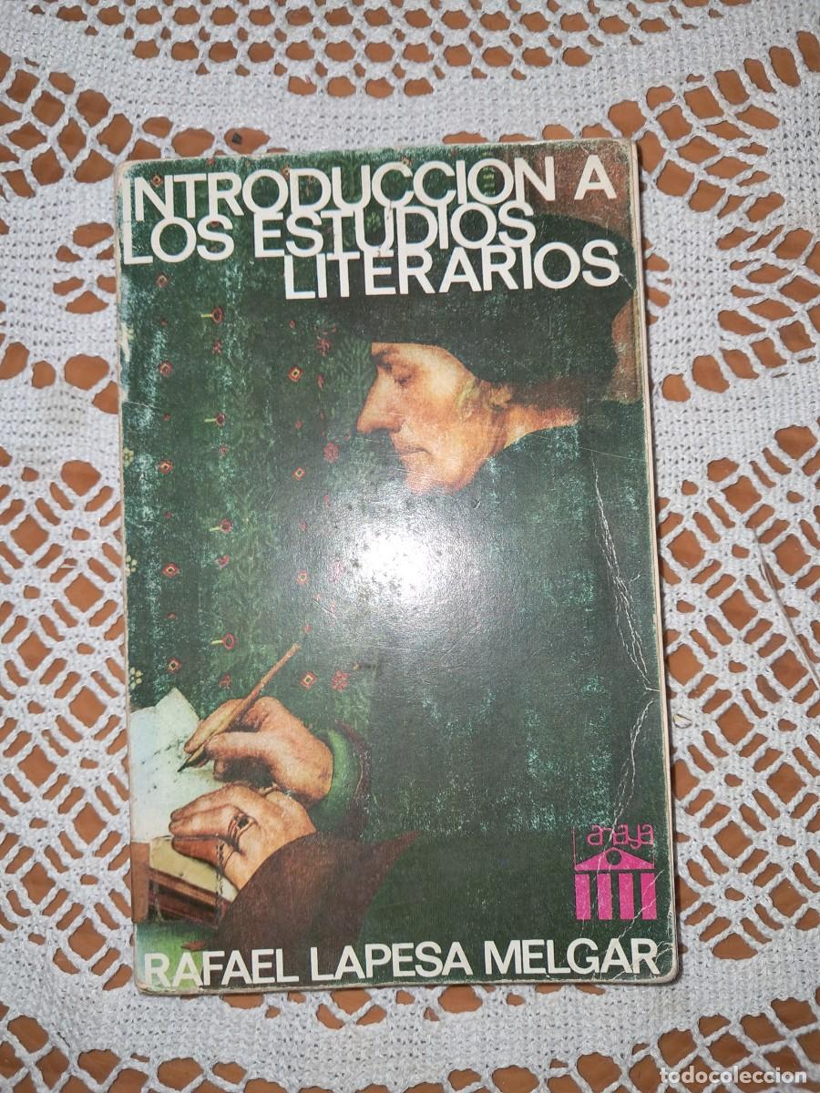 Libros de segunda mano: Introducci&oacute;n a los estudios literarios Rafael Lapesa Melgar - Foto 1