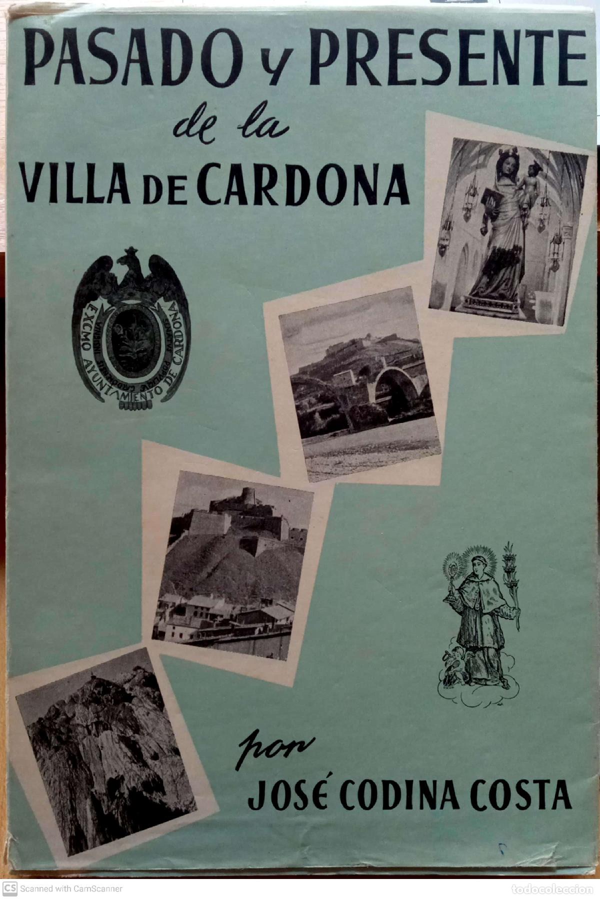 Libros de segunda mano: Pasado y presente de la villa de Cardona - Jos&eacute; Codina Costa - Foto 1