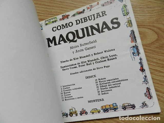 Libros de segunda mano: Como dibujar m&aacute;quinas Montena a&ntilde;o 1988 - Foto 4