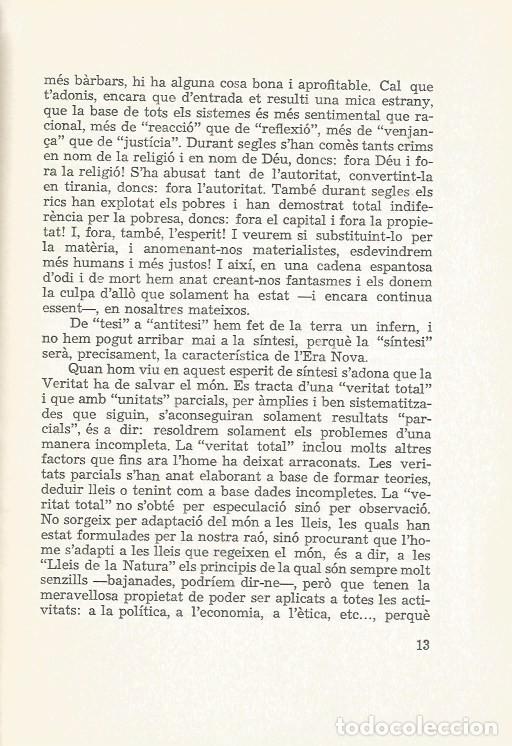 Libros de segunda mano: VERS LHOME NOU DE LA NOVA ERA - JOSEP GOMEZ IBARS - Foto 3