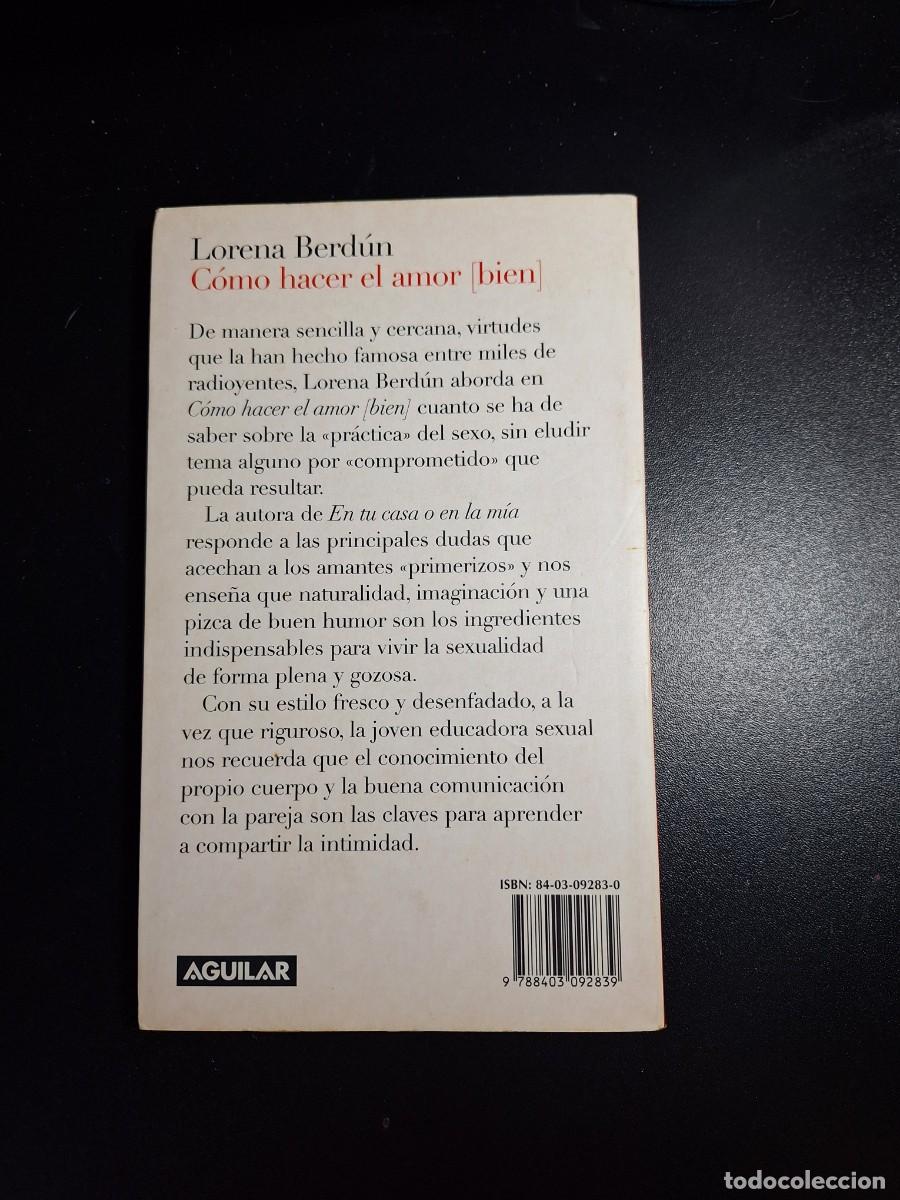 Libros de segunda mano: C&oacute;mo hacer el amor [bien] - Lorena Berd&uacute;n - Foto 3
