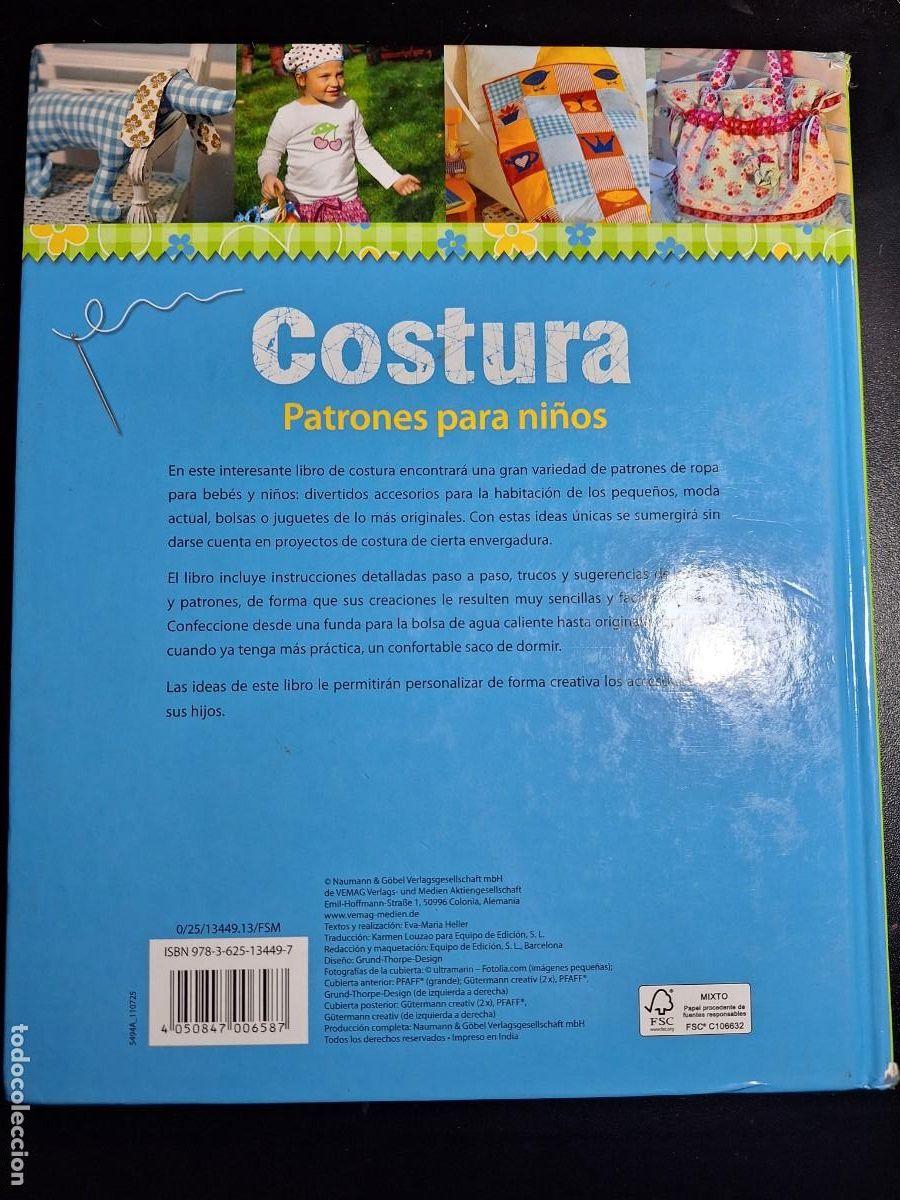 Libros de segunda mano: Costura. Patrones para ni&ntilde;os - - - Foto 4