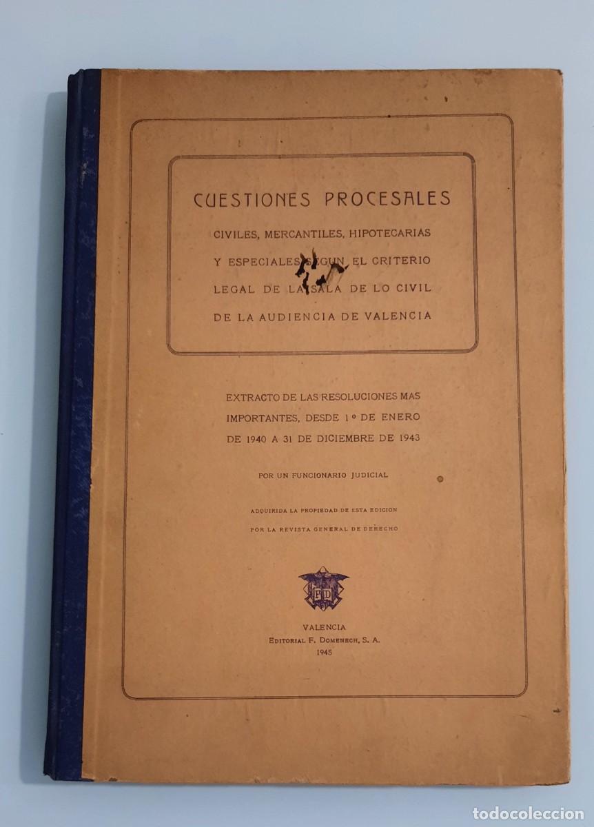 Libros de segunda mano: Cuestiones Procesales - Foto 1