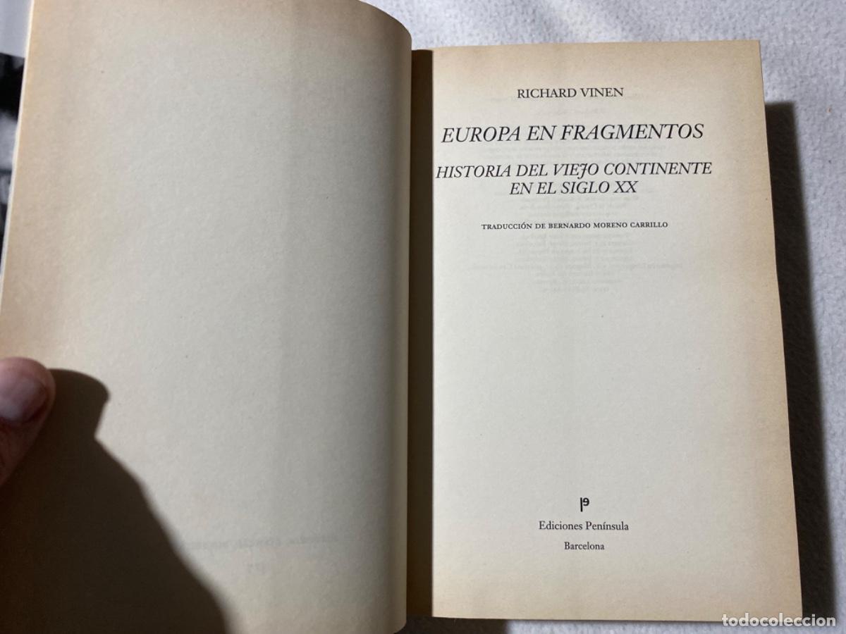Libros de segunda mano: Europa en fragmentos. Richard Vinen - Foto 6