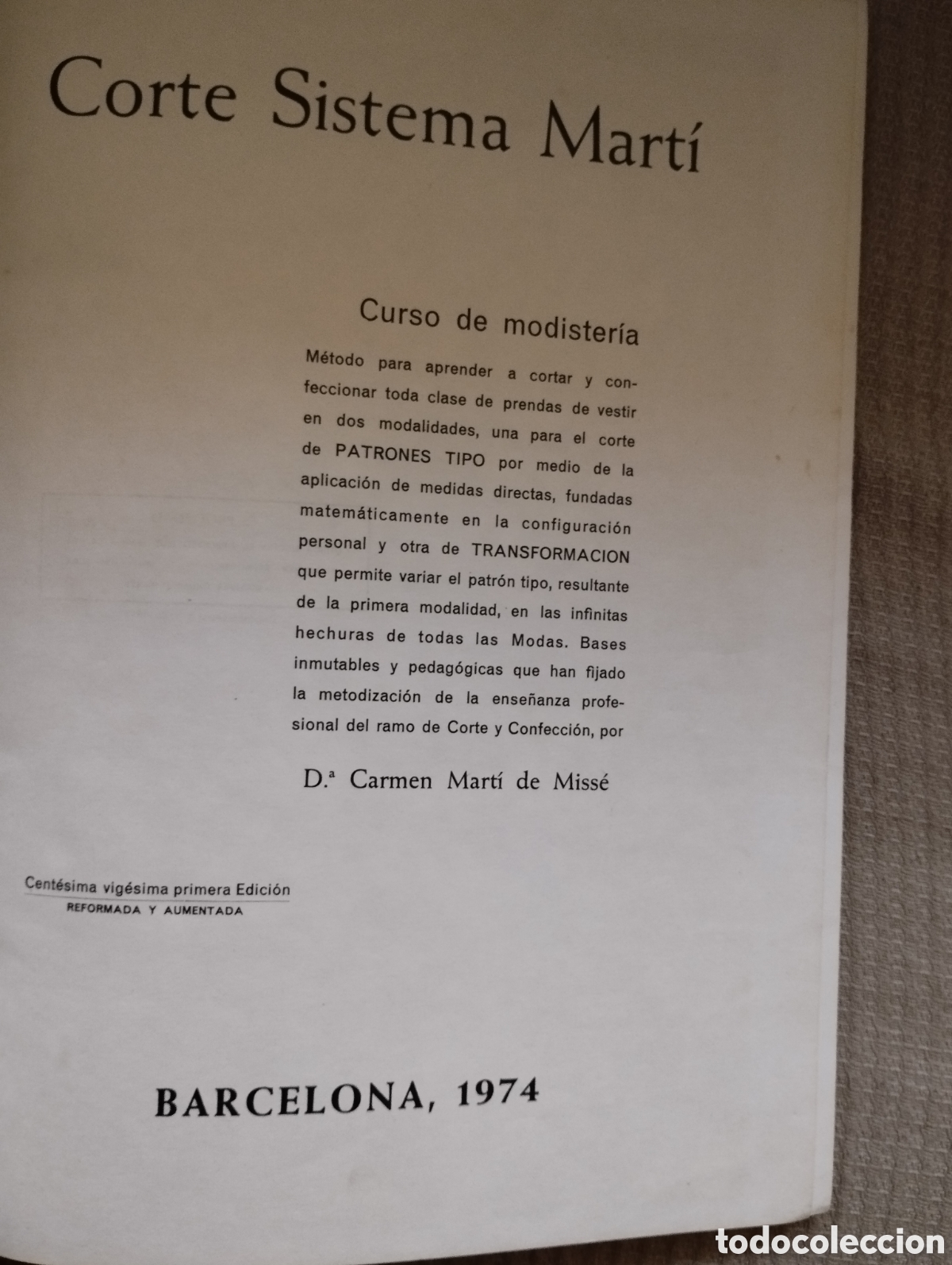 Libros de segunda mano: CORTE SISTEMA MARTI MODISTERIA - Foto 3