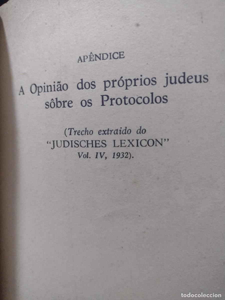 Libros de segunda mano: Os Protocolos dos Sabios de Si&atilde;o - Gustavo Barroso - 1936 - 1a. Ed. - Foto 2