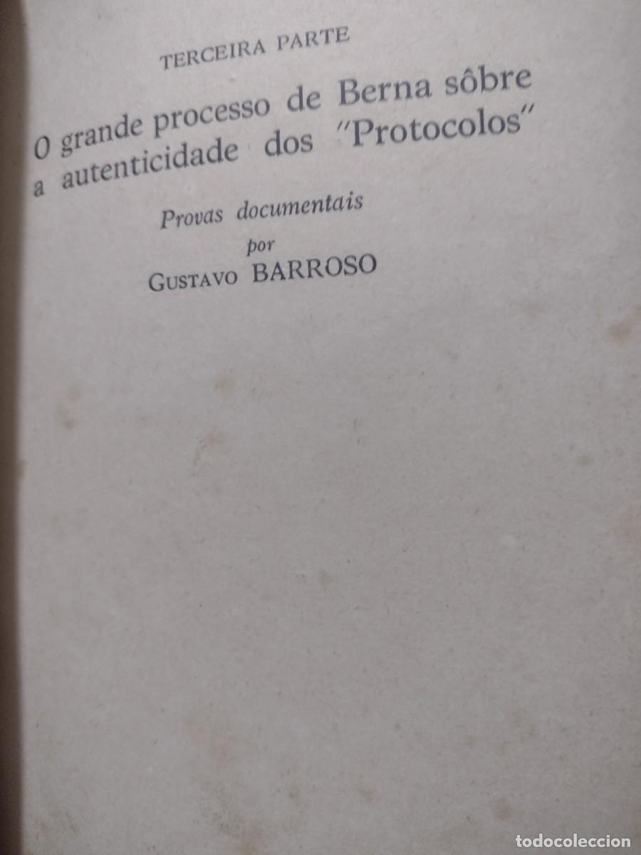 Libros de segunda mano: Os Protocolos dos Sabios de Si&atilde;o - Gustavo Barroso - 1936 - 1a. Ed. - Foto 5