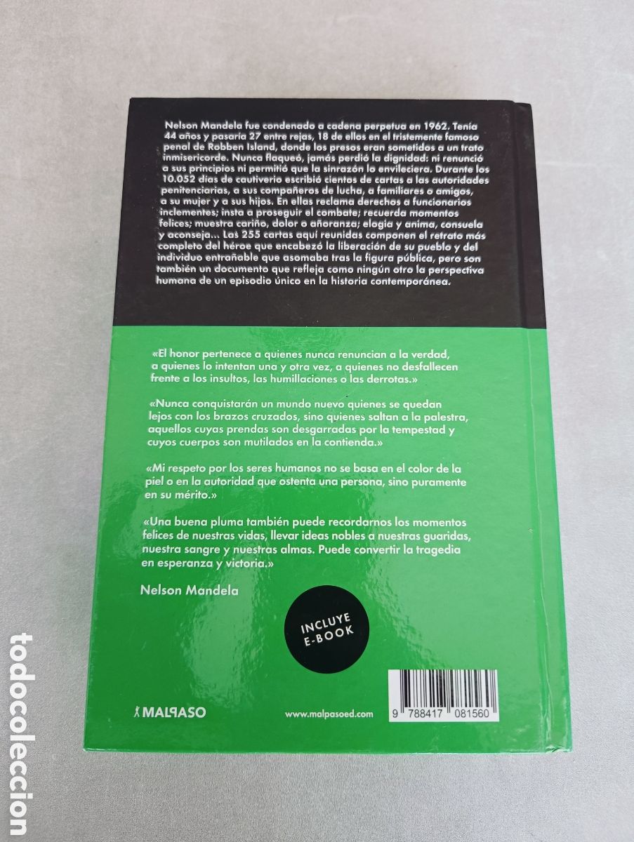 Libros de segunda mano: Cartas desde la prisi&oacute;n. Nelson Mandela - Foto 4