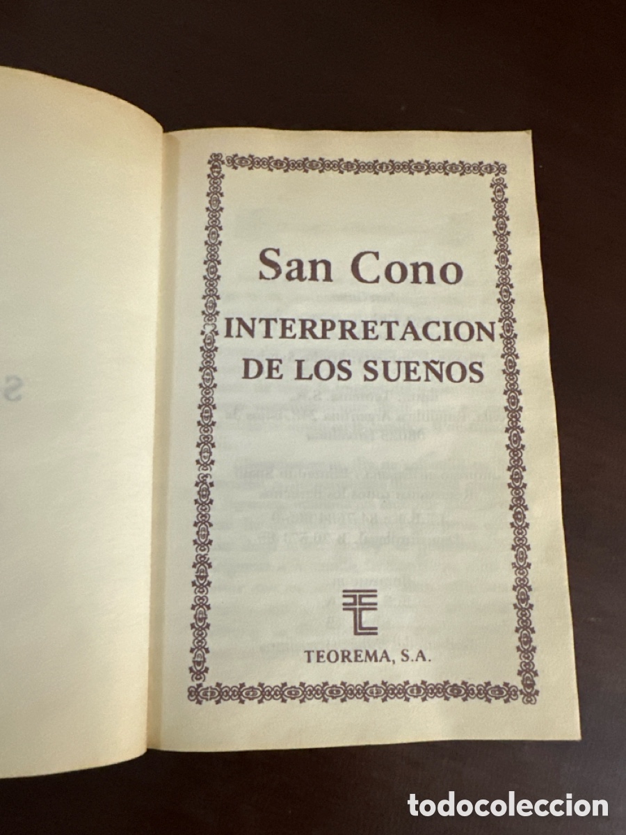 Libros de segunda mano: INTERPRETACION DE LOS SUE&Ntilde;OS - SAN CONO - EDICIONES TEOREMA 1985 - Foto 3
