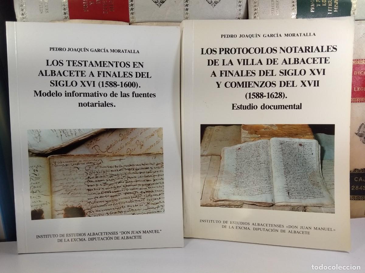 Libros de segunda mano: LOS PROTOCOLOS NOTARIALES DE LA VILLA DE ALBACETE A FINALES DEL SIGLO XVI Y COMIENZOS DEL XVII - Foto 1