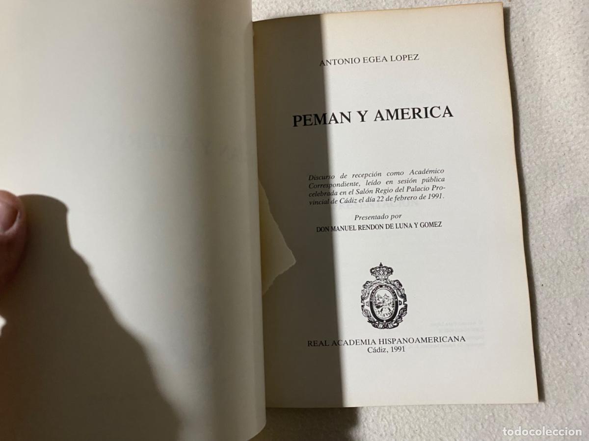 Libros de segunda mano: EGEA L&Oacute;PEZ, Antonio - Peman y Am&eacute;rica - Foto 4