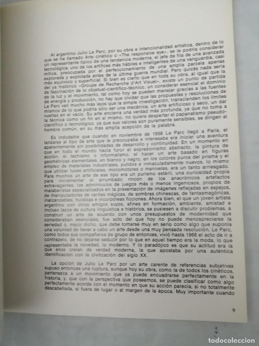 Libros de segunda mano: Julio Le Parc: Experiencias 1959-1977 - Foto 8