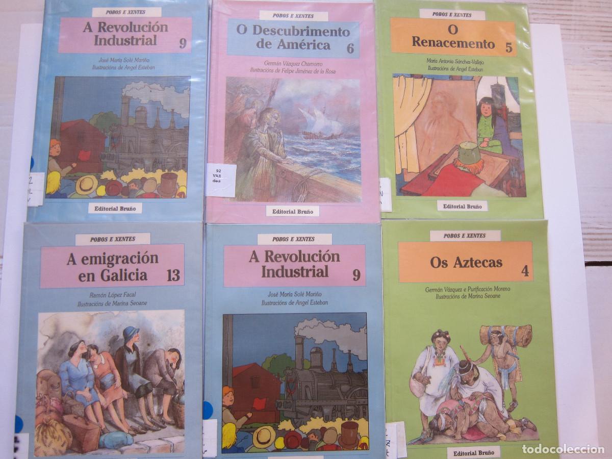 Libros de segunda mano: PACK POBOS E XENTES - O RENACEMENTE, OS AZTECAS... (BRU&Ntilde;O) 6 UD. JUVENIL - Foto 1