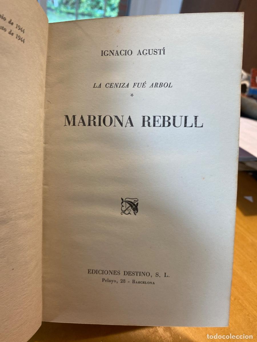 Libros de segunda mano: MARIONA REBULL . IGNACIO AGUSTI . 1944 - Foto 1