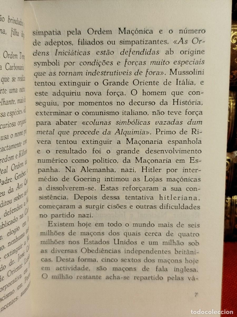 Libros de segunda mano: 1975. O que &eacute; a Ma&ccedil;onaria. Jorge Ramos. - Foto 4