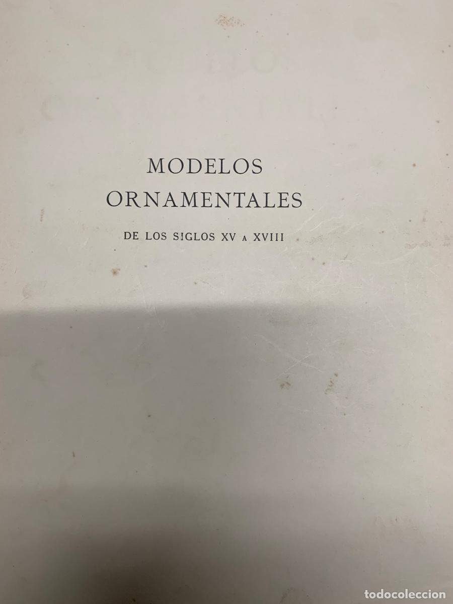 Libros de segunda mano: Modelos ornamentales de los siglos XV al XVIII - Foto 7