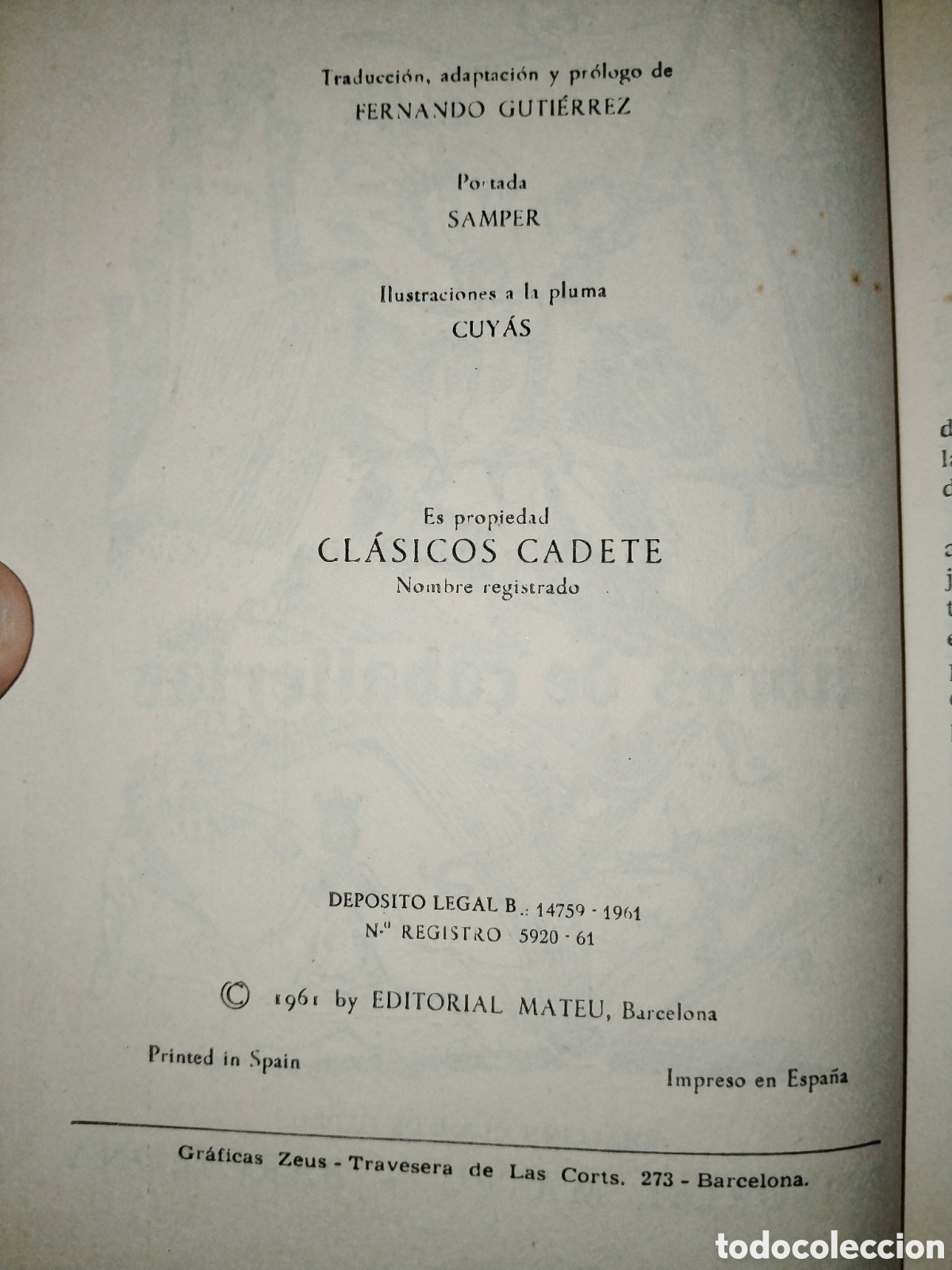 Libros de segunda mano: Libros de caballer&iacute;as. Cl&aacute;sicos Cadete - Foto 5