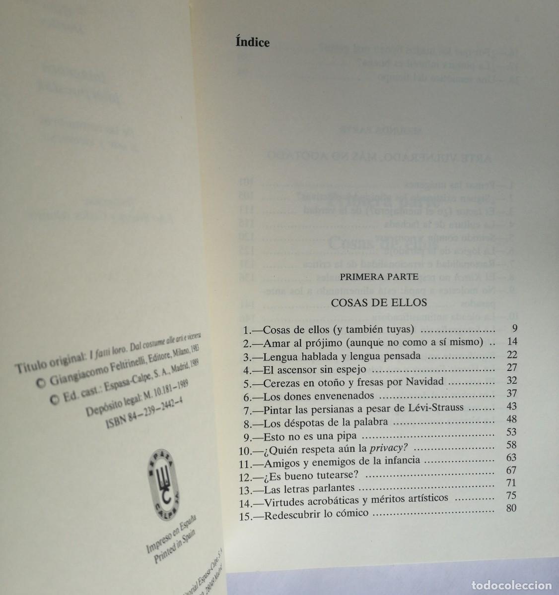 Libros de segunda mano: IM&Aacute;GENES INTERPUESTAS, GILLO DORFLES, ESPASA CALPE - Foto 3
