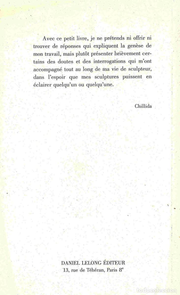 Libros de segunda mano: Eduardo Chillida. Questions. 2001 - Foto 2