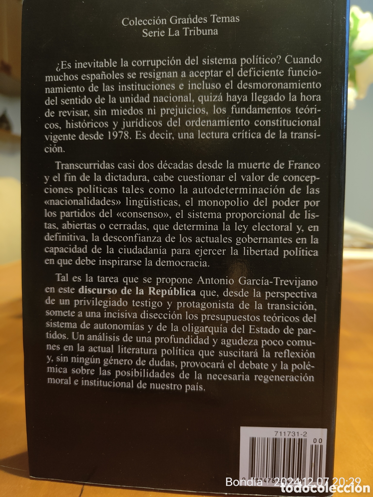 Libros de segunda mano: El discurso de la Rep&uacute;blica - Foto 2