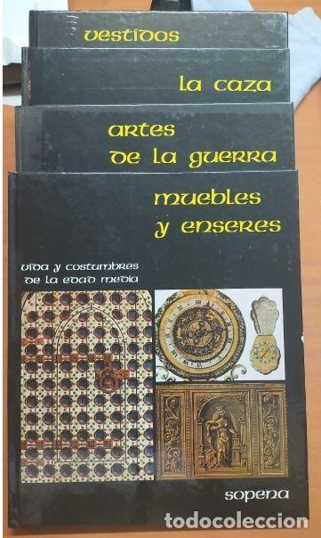 Libros de segunda mano: VIDA Y COSTUMBRES DE LA EDAD MEDIA - SOPENA 4 VOL. - Foto 1