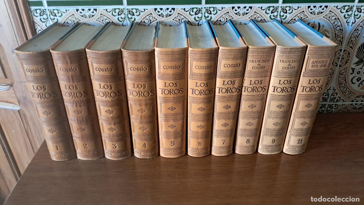 Libros de segunda mano: Los Toros. Coss&iacute;o. Espasa Calpe, 10 tomos (1 al 9 y el 11) - Foto 1