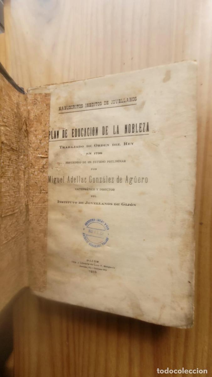 Libros de segunda mano: PLAN DE EDUCACI&Oacute;N DE LA NOBLEZA - JOVELLANOS (1915) - Foto 3