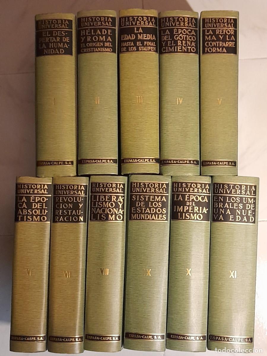 Libros de segunda mano: HISTORIA UNIVERSAL. ESPASA CALPE. 11 TOMOS. - Foto 1