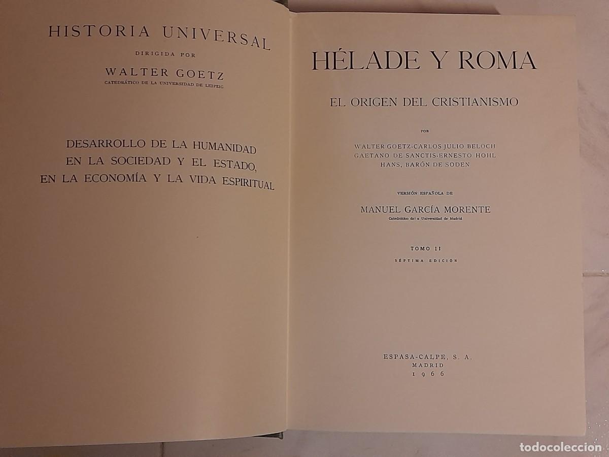 Libros de segunda mano: HISTORIA UNIVERSAL. ESPASA CALPE. 11 TOMOS. - Foto 6