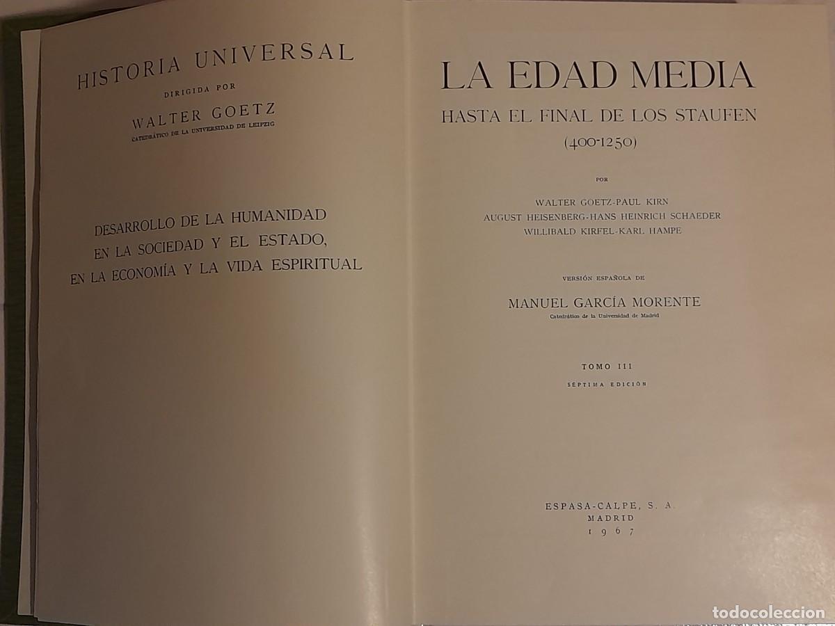Libros de segunda mano: HISTORIA UNIVERSAL. ESPASA CALPE. 11 TOMOS. - Foto 8