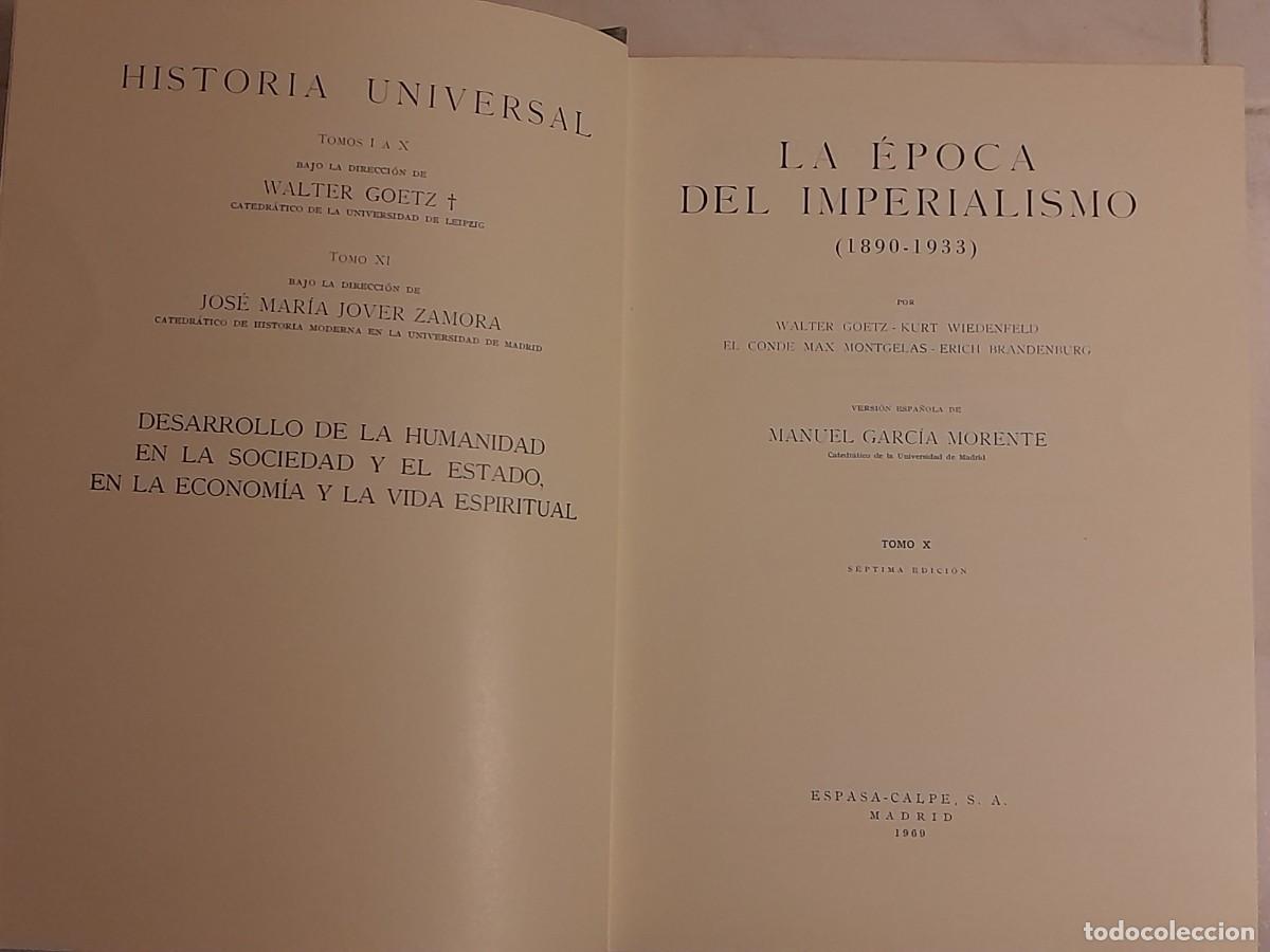 Libros de segunda mano: HISTORIA UNIVERSAL. ESPASA CALPE. 11 TOMOS. - Foto 22