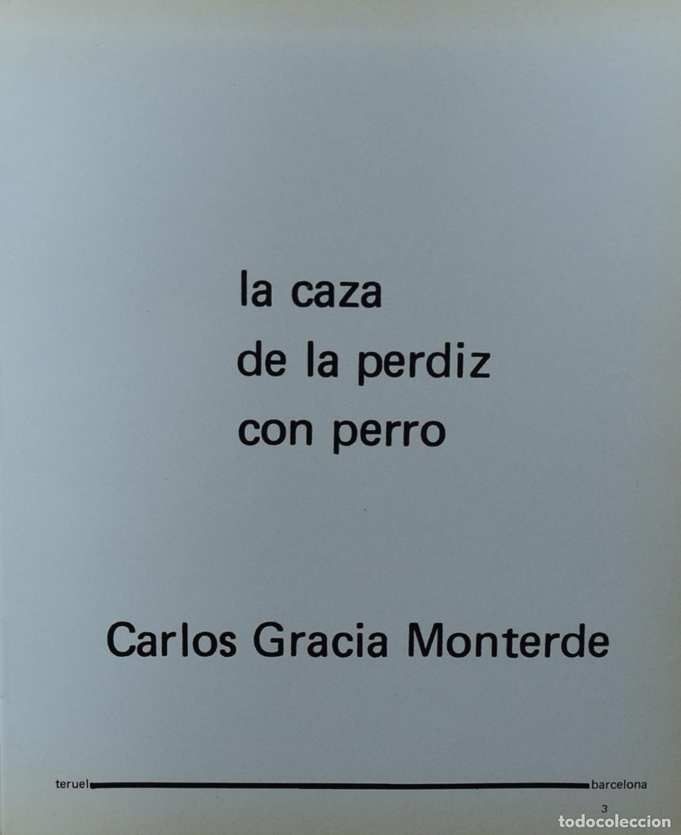 Libros de segunda mano: LA CAZA DE LA PERDIZ CON PERRO - Carlos GRACIA MONTERDE - Foto 3