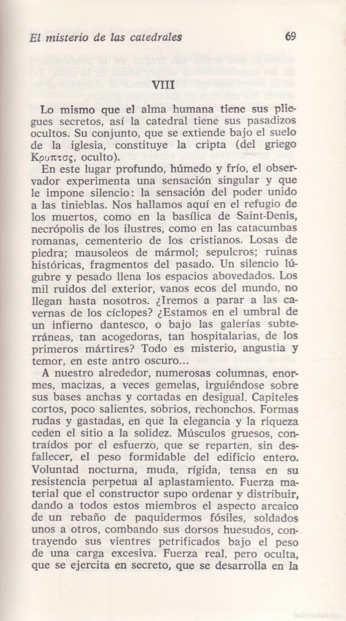 Libros de segunda mano: El misterio de las catedrales - Fulcanelli - Foto 3