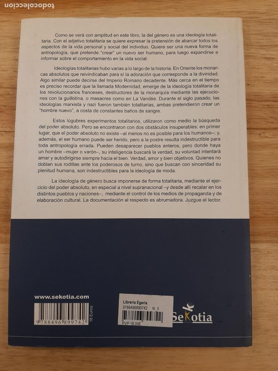 Libros de segunda mano: La ideolog&iacute;a de G&eacute;nero - Jorge Scala - Foto 3