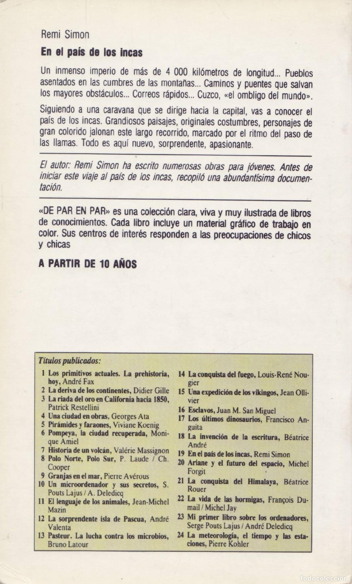 Libros de segunda mano: En el pais de los Incas - Simon, Remi - Foto 3