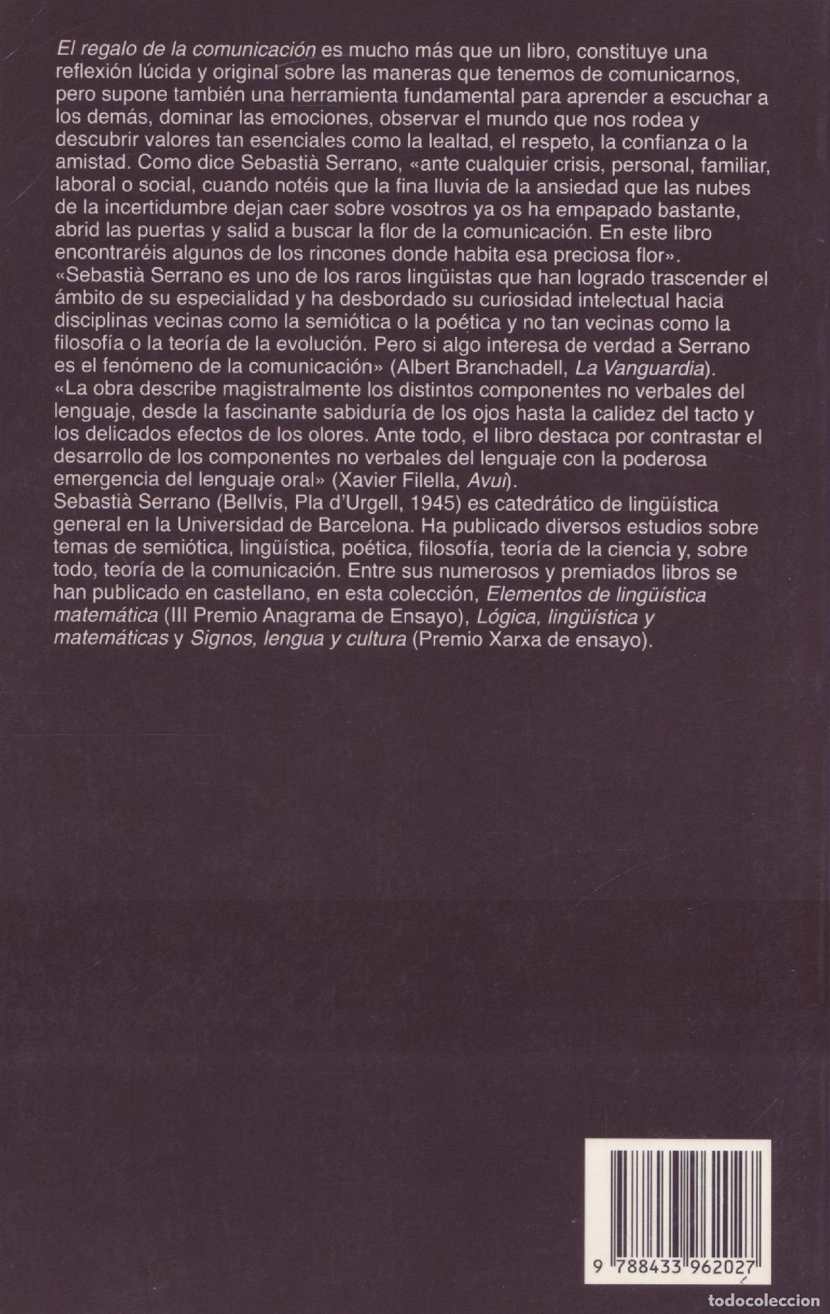 Libros de segunda mano: El regalo de la comunicacion - Serrano, Sebastia - Foto 2