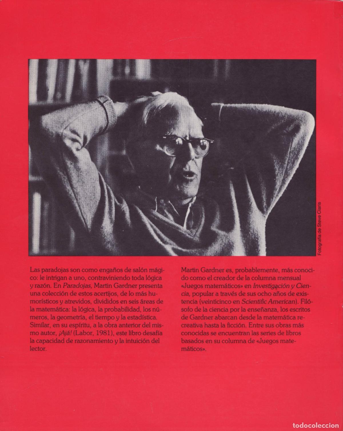 Libros de segunda mano: Paradojas que hacen pensar - Gardner, Martin - Foto 3