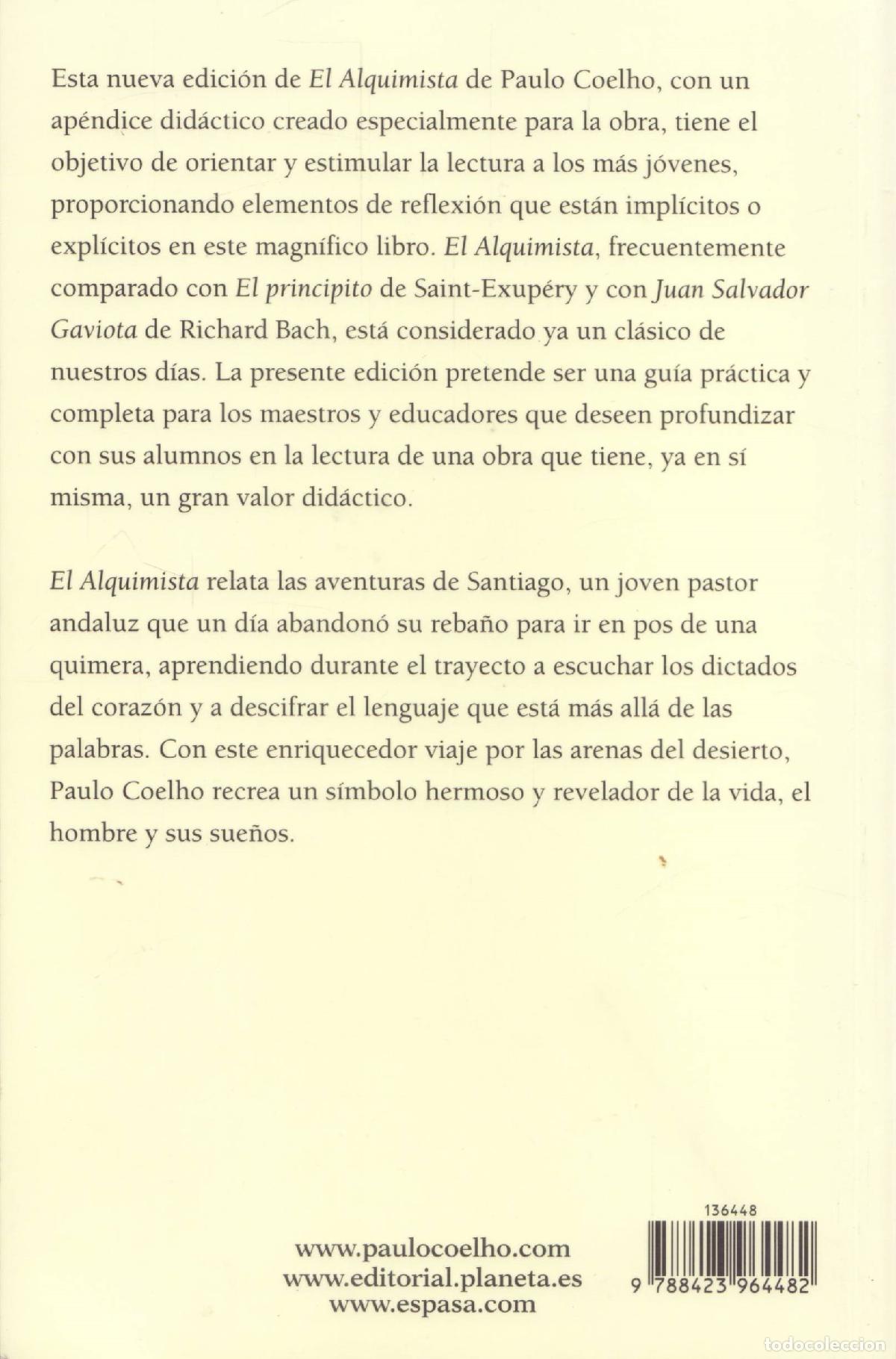 Libros de segunda mano: El alquimista - Coelho, Paulo - Foto 2