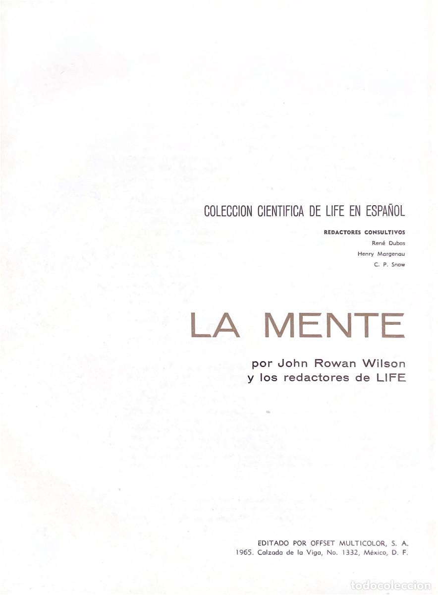 Libros de segunda mano: FT0666. Libro: La mente. Colecci&oacute;n cientifica Life. Autor: Jhon Rowan Wilson - Foto 2