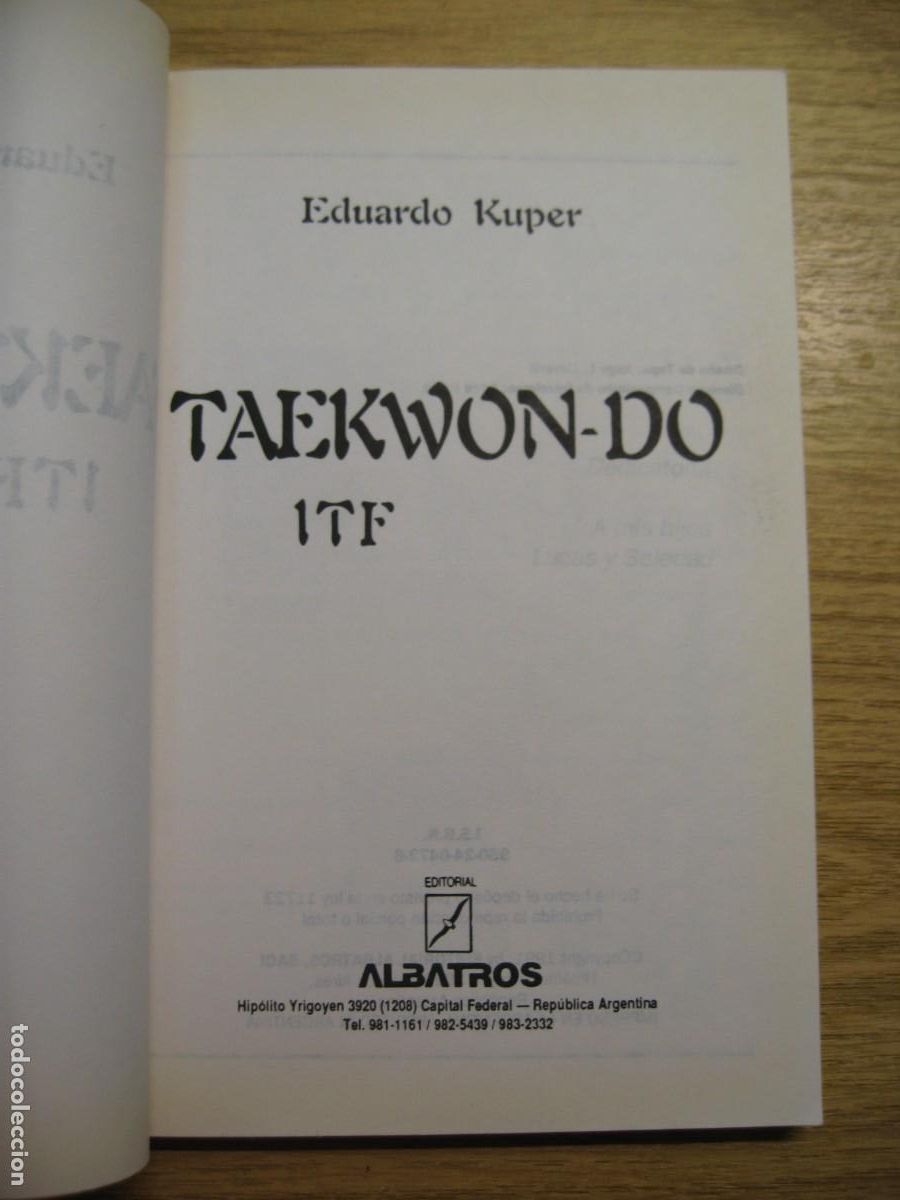 Libros de segunda mano: TAEKWON-DO ITF. EDUARDO KUPER. EDITORIAL ALBATROS 1991 - Foto 4