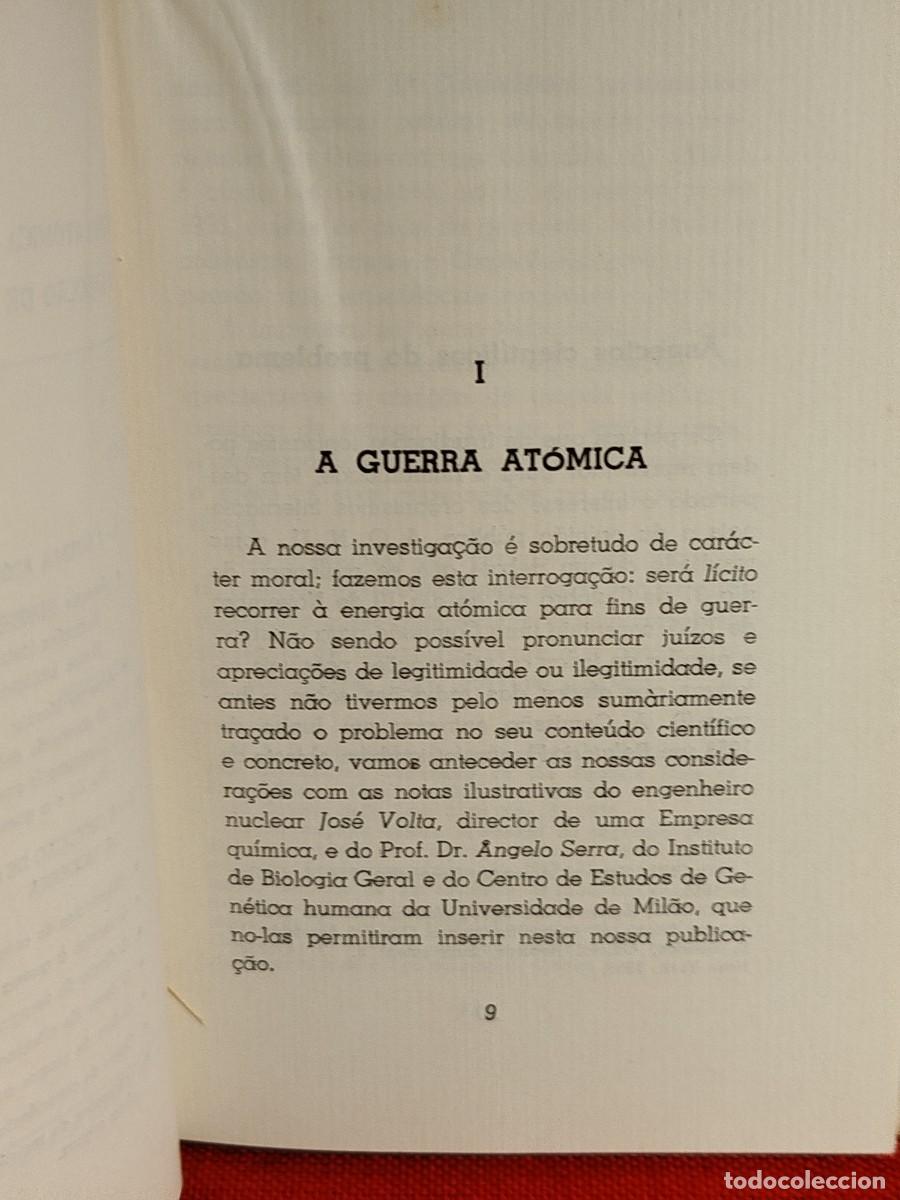 Libros de segunda mano: 1965. A guerra at&oacute;mica e a objec&ccedil;ao de consciencia. G. Perico. - Foto 2