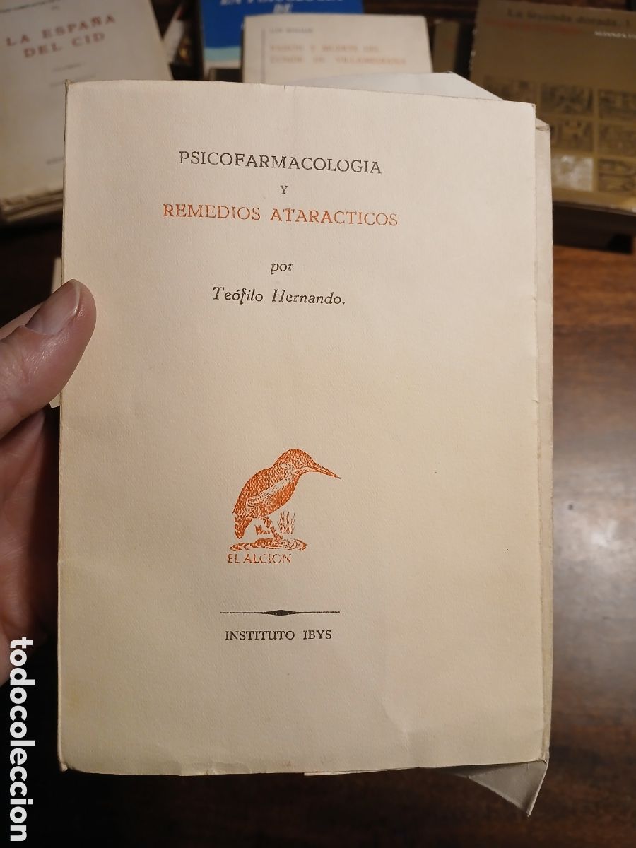 Libros de segunda mano: Psicofarmacolog&iacute;a y remedios atar&aacute;cticos, Te&oacute;filo Hernando (con su dedicatoria) - Foto 2