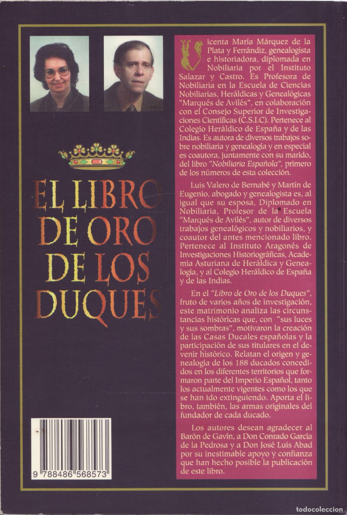 Libros de segunda mano: El libro de oro de los duques - Marquez de la Plata, Vicenta Maria - Foto 3