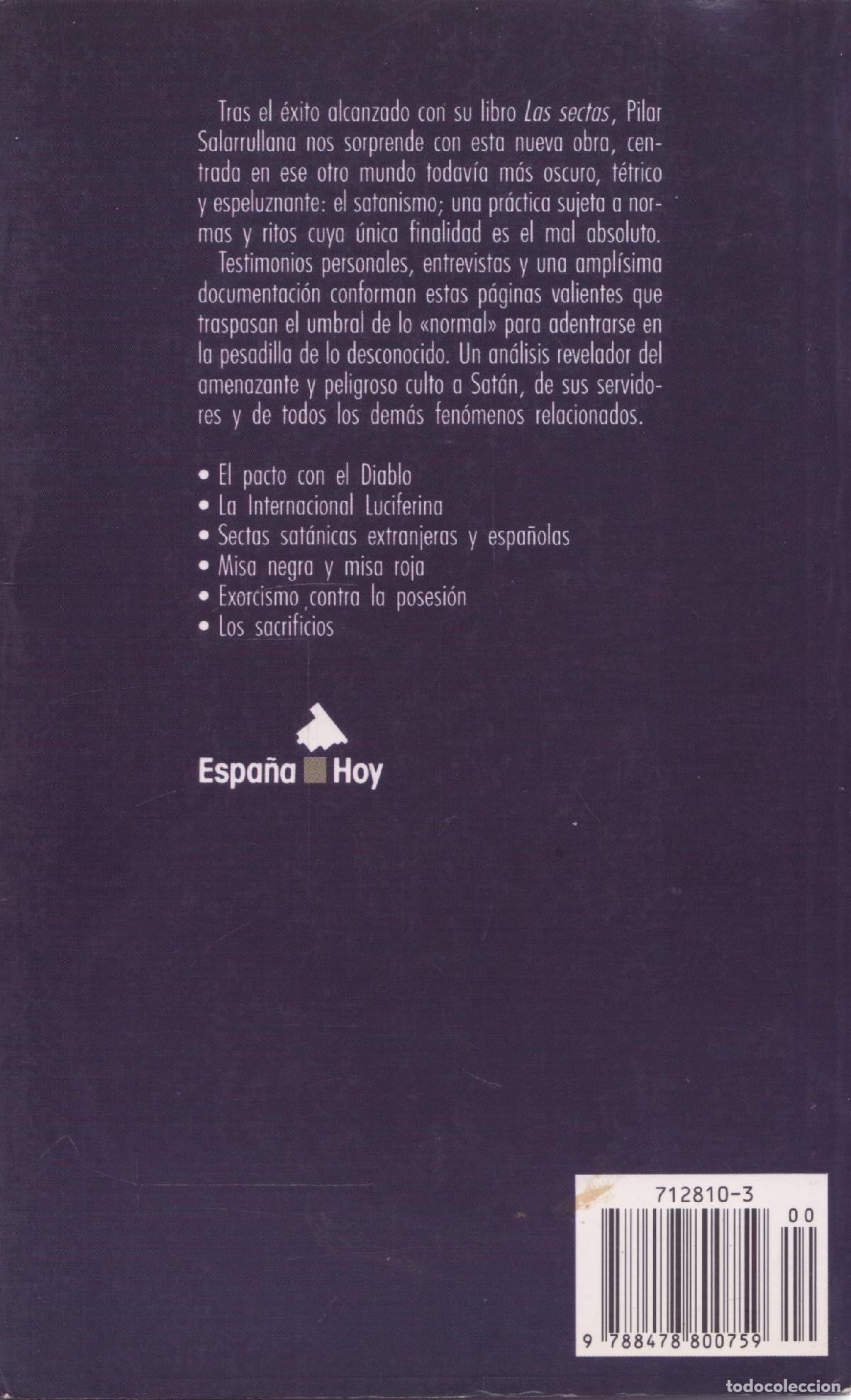 Libros de segunda mano: Las sectas satanicas - Salarrullana, Pilar - Foto 3