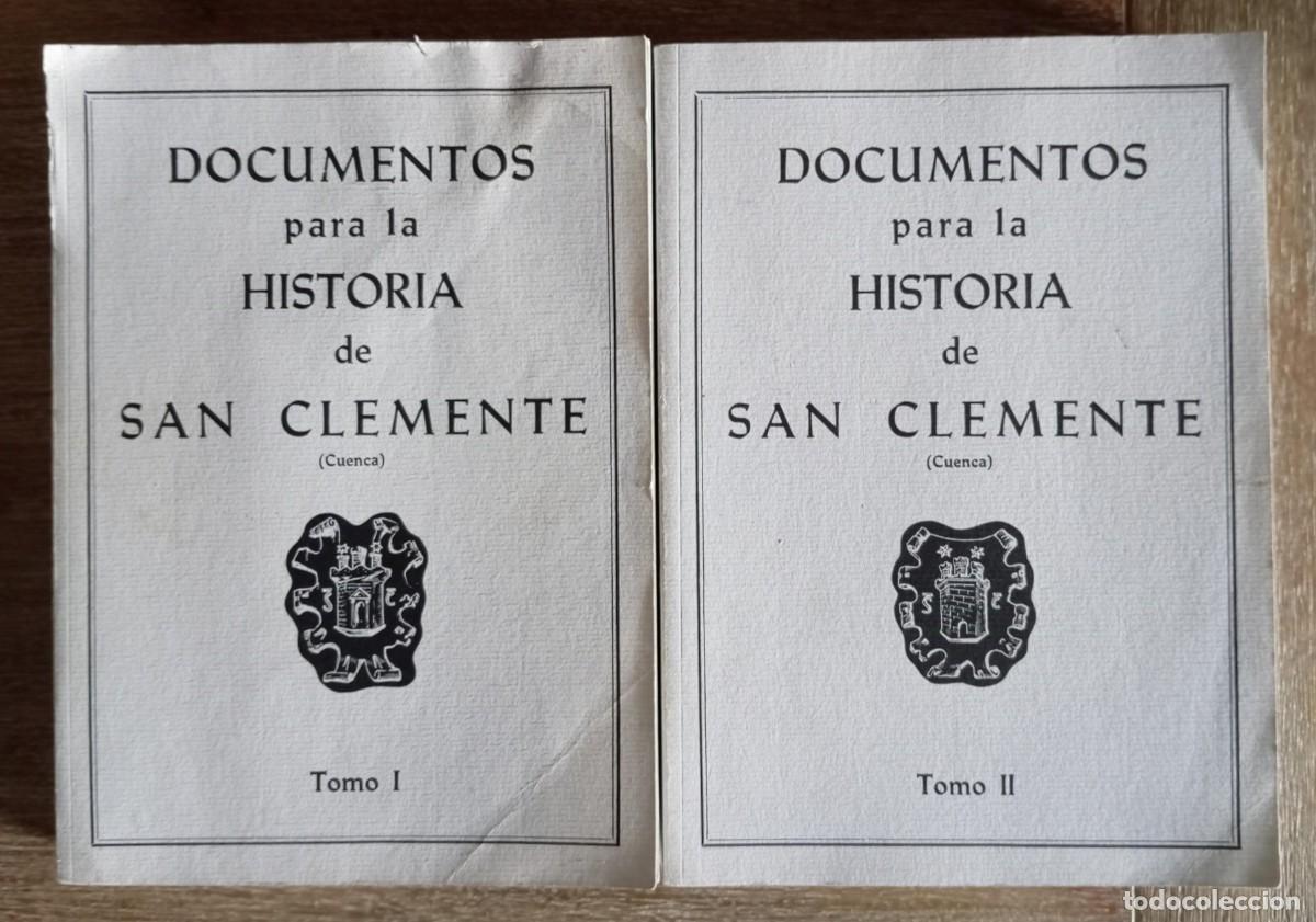 Libros de segunda mano: DOCUMENTOS PARA LA HISTORIA DE SAN CLEMENTE - CUENCA - Foto 1