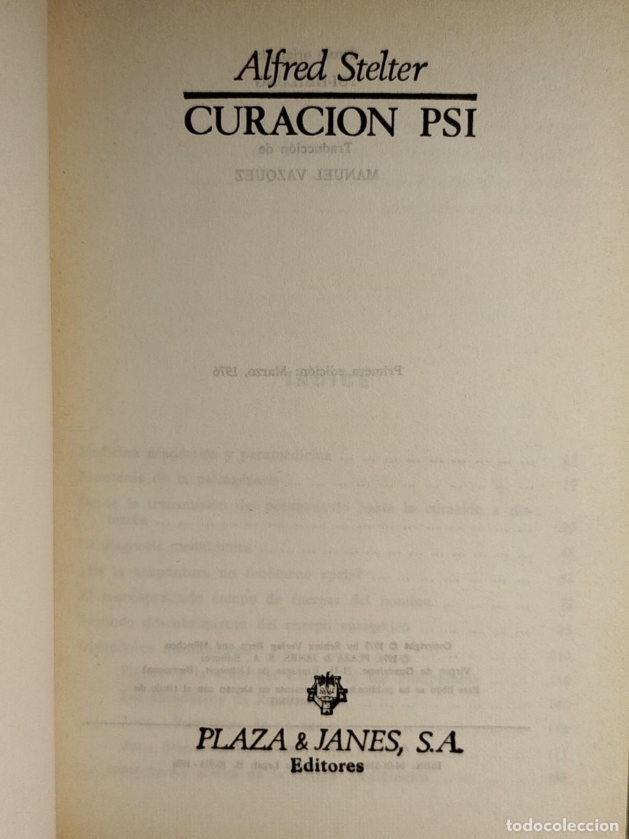 Libros de segunda mano: 1976. Curaci&oacute;n Psi. Alfred Stelter. - Foto 2
