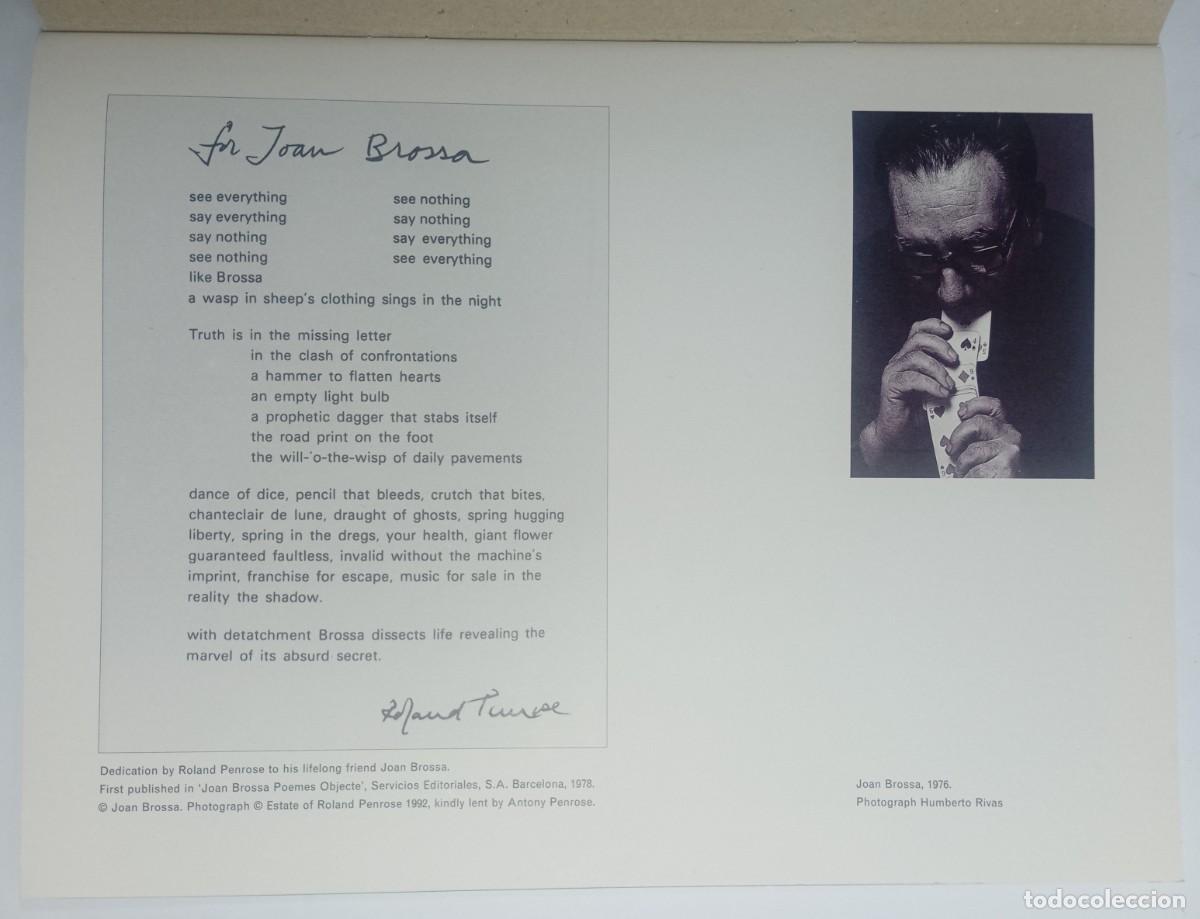 Libros de segunda mano: Joan Brossa. Words are things. Poems, Objects and Installations. Riverside Studios. 1992 - Foto 2